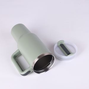 Custom H2.0 Double Wall Insulated Large Coffee <strong>Mug</strong> 40 oz Tumbler Adventure Cup Stainless Steel Travel <strong>Mug</strong> <strong>with</strong> <strong>Handle</strong> <strong>Mug</strong> - Product Image 3