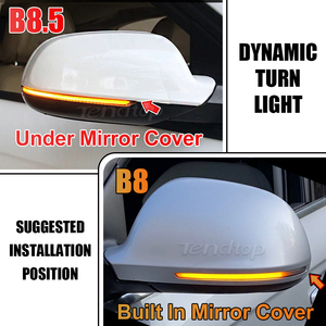 2 Pièces pour Audi A4 A5 S5 B8.5 RS5 RS4 Dynamic Scroll LED Turn Signal Light Sequential Rearview Mirror Indicator Blinker Light - Product Image 4