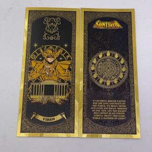 การ์ดอนิเมะเซนต์เซย่ากันน้ำลายญี่ปุ่นยอดฮิตปี 2026  พร้อมธนบัตรเคลือบทองลายกลุ่มดาว ของขวัญปีใหม่สำหรับเด็ก - Product Image 5