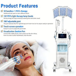 Appareil de beauté professionnel pour le visage, soin de la peau, <span class=keywords><strong>spa</strong></span>, 11 en 1, hydradermabrasion, soin du visage, aqua peeling, hydrabiothérapie, machine de soin du visage - Product Image 2