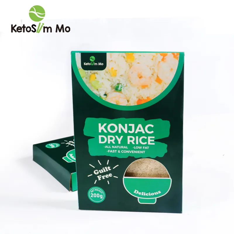 Getrockneter Shira taki Glu coman nan Geruchloser glutenfreier trockener Reis Zero Carb Konjac Rice