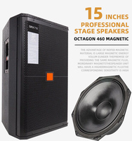 Haut-parleur de scène professionnel SRX715, haut-parleur extérieur haute puissance, 4 ohms, métal, 600W/1200W, durable