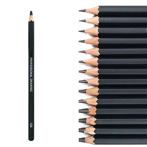 <span class=keywords><strong>Dratec</strong></span> Professionelles 14-teiliges Holz-Skizzenstift-Set mit Schwarzem Bleistift Individuell Bedruckte Standardstifte für Schule & Kunst - Product Image 2