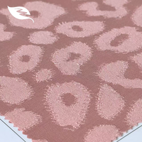 Tissu jacquard imprimé léopard scintillant personnalisé, tissu brodé tissé en gros pour robe et vêtement