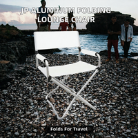 Chaise de camping pliante en gros, cadre en alliage d'aluminium, tissu Oxford, chaise de directeur portable pour la pêche, la plage et les pique-niques