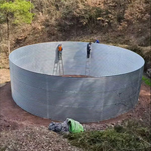 Vente en gros d'usine, réservoir de poissons en toile haute densité, réservoir de pisciculture circulaire mobile en tôle galvanisée - Product Image 1