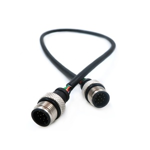 YZCONN Özelleştirilmiş Çok Satan 10 Pinli Kablo PVC/PUR Titreşim Sensörü Kablosu Su Geçirmez M12 Dişi Konnektör Kablosu - Product Image 6