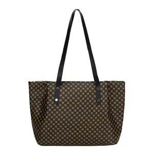 cheap personalized reasonable price tote handbag Polka dot printed cheap conference women hand bags shoulder bags for women logo