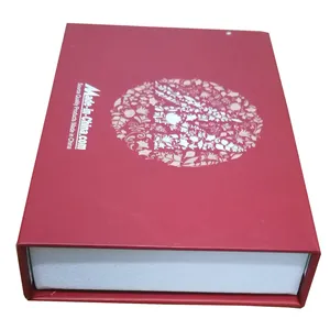 กล่องบรรจุภัณฑ์ไวน์แบบแข็งสั่งทำพิเศษสุดหรู กล่องของขวัญแม่เหล็กใส่ชาพร้อมช่องใส่ของ - Product Image 4