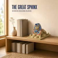 Blocs de construction Sphinx égyptien en micro-particules, jouet de puzzle DIY, modèle de bâtiments modernes en plastique ABS, pour les 14 ans et plus, ensembles en boîte colorée, unisexe