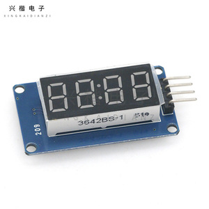 Xingkaidianzi 4 <b>Digit</b> Segment Display Module With <b>Clock</b> Dot Led Adjustable Brightness For Electronics Projects - Product Image 3