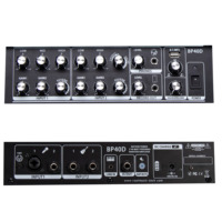Amplificateur de guitare acoustique COOLMUSIC BP40D 80W bleu avec entrées micro pour chanteurs et auteurs-compositeurs