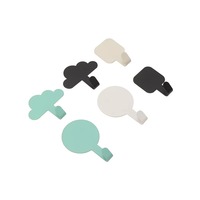 Crochets muraux adhésifs en fer, vente en gros d'usine, produits personnalisables, mignons et durables, sans perçage, pour la maison