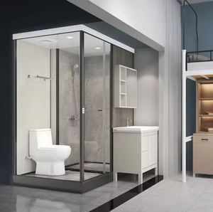 Salle de douche monobloc Prima, unité de <span class=keywords><strong>toilette</strong></span> et de baignoire intégrée, salle de douche domestique à séparation sèche-humide - Product Image 5