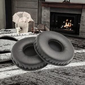 Coussinets d'oreille en mousse éponge de 70mm en cuir PU pour casque supra-auriculaire Connecteurs USB Oreillettes en velours pour <span class=keywords><strong>HD25</strong></span> HD410SL HD428 Remplacement - Product Image 3