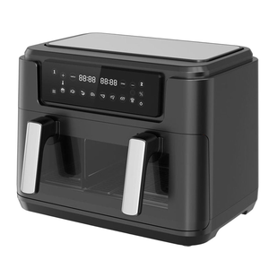 <span class=keywords><strong>Friteuse</strong></span> à air Anbolife 10L à double panier, grande capacité, 2400W haute puissance, écran tactile, contrôle numérique avec 6 préréglages et menus rapides - Product Image 2
