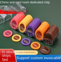Jeu de jetons en plastique PP pour salles de Mahjong, ensemble complet pour jeux, divertissement, points de récompense, personnalisable, 24 jeux par boîte
