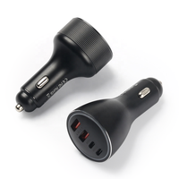 Chargeur de voiture super rapide HNT 160W PD/QC/PPS à 4 ports, adaptateur allume-cigare pour iPhone 17/16/15 Samsung Galaxy