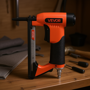 Pistolet à agrafes pneumatique Vevor 21 jauges à bec long, agrafeuse pour tapisserie, agrafes fines série 80, 150 pièces - Product Image 2