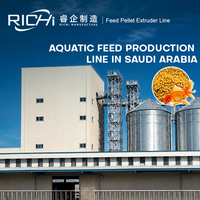 Ligne de production d'aliments pour poissons RICHI - Ligne de production d'extrusion d'aliments pour poissons flottants entièrement automatique