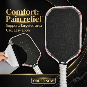 Autocollant de surface texturé mat pour raquette de pickleball, antidérapant, sans résidu, bande de grip remplaçable, revêtement universel pour raquette - Product Image 1