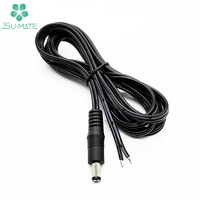 Cable de Extensión de Alimentación CC, Cable Macho-Hembra de 5.5mm X 2.5mm, 18AWG 16AWG 14AWG, Cable CC de Barril Macho a Hembra de 5.5mm X 2.1mm