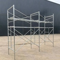 Torre de andamio de acero galvanizado Q235 pintado de alta resistencia con marco en H para venta en China