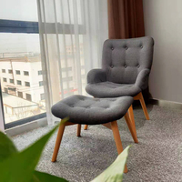 Fauteuil inclinable moderne à dossier haut, fauteuil d'appoint en tissu, fauteuil à oreilles, modulaire, 100 pièces