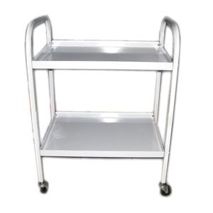 Instrument cart, handcart, instrument <b>trolley</b>, food cart (milky <b>white</b> paint), laboratory teaching instruments. - Product Image 2