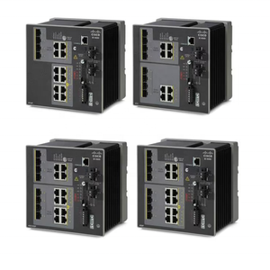 Switch Ethernet industriel géré 8 ports PoE+ QoS empilable pour réseaux périphériques, séries IE IE-4000-8GT4G-E et IE-4000-8GS4G-E - Product Image 1