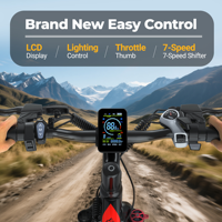 Vélo de montagne électrique AOVOPRO, moteur 350W, batterie 48V 9Ah, pneu anti-crevaison de 26 pouces, stock Allemagne Royaume-Uni, livraison rapide