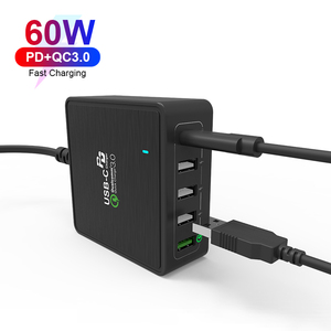 <span class=keywords><strong>USB</strong></span> multi-port <span class=keywords><strong>Chargeur</strong></span> QC3.0 PD3.0 Charge Rapide <span class=keywords><strong>Chargeur</strong></span> De Bureau <span class=keywords><strong>60W</strong></span> <span class=keywords><strong>Chargeur</strong></span> Rapide de Téléphone Portable - Product Image 2