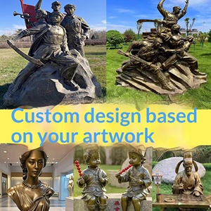 Esculturas de Bronce de Fibra de Vidrio a Gran Escala, Figuras de Bronce de Imitación Fundidas a Medida para Jardín, Paisajismo y Exteriores en Hebei - Product Image 2