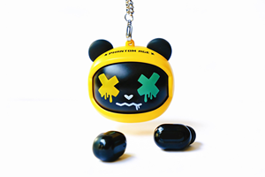 Audífonos Inalámbricos TWS con Diseño de Caricatura Cambiante, Resistentes al Agua, con Cadena, Larga Duración, Portátiles, Bluetooth - Product Image 1