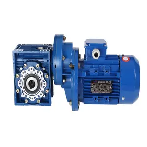 Blue OEM Worm Gear Box Production Motovario NMRV Aluminium Alloy Power Transmission Mechanical Chinese Worm Gearbox Worm Reducer