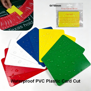 Carte da Poker Professionali in Plastica, Confezione da 10 Pezzi, Multicolore (<span class=keywords><strong>5</strong></span> Colori) in Sacchetto, Carte da Casinò in PVC per Baccarat e Texas Hold'em Pro - Product Image 1