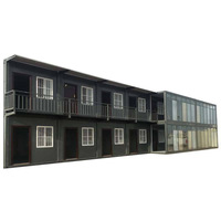 Bureaux modulaires préfabriqués en conteneurs pour chantiers transfrontaliers – Logements mobiles à double étage résistants aux tremblements de terre