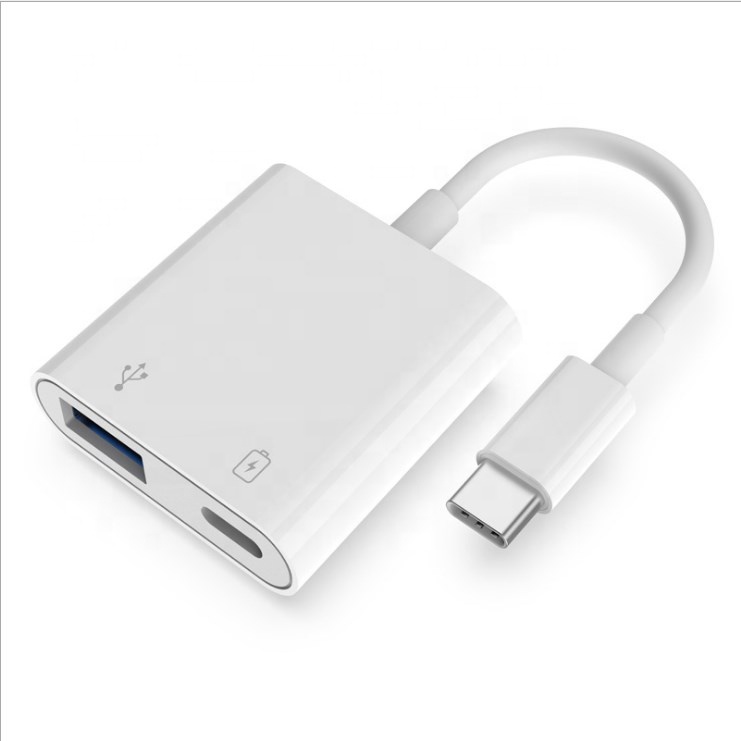 Type-C To USB OTG Adapter With PD Fast Charging Port USB 3.0 OTG Adapter For U-Disk Mouse Keyboard Converter Adapter