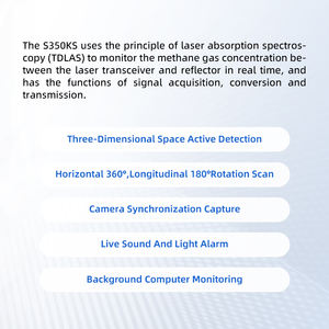 Détecteur de CH4 S350KS, type à faisceau ouvert, télémètre <span class=keywords><strong>laser</strong></span> pour gaz, IP68, détecteur de méthane industriel - Product Image 4