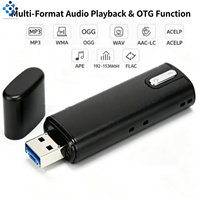 Enregistreur vocal USB-A à branchement direct Q16 tendance avec fonction OTG |   Enregistreur vocal intelligent en alliage d'aluminium, enregistrement 60H, activation vocale