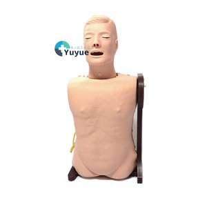 Havayolu yönetimi trakeal bakım burun besleme gastrik tüp ekleme için gelişmiş PVC entübasyon eğitim mankeni - Product Image 1