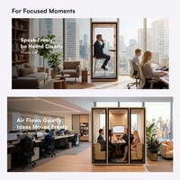 Cabines de bureau insonorisées portables, cabine de réunion insonorisée, cabine téléphonique acoustique pour un travail concentré dans un environnement de bureau à domicile