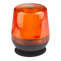 12-24V Flache LED-Rundumleuchte 30W Rotierende Blinkende Notfall-Warnleuchte mit Magnet für LKW und PKW
