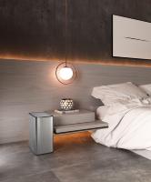 Poubelle automatique à induction ELPHECO 13L rechargeable, mince, en PP, avec filtre anti-odeurs, seau intérieur et utilisation intérieure/extérieure
