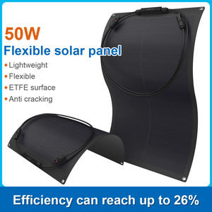 50W HPBC Cell ETFE flessibile Frameless Full Black pannello solare per balcone RV Boat uso esterno spedizione veloce - Product Image 2