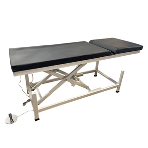 Electric Massage <b>Bed</b> Height Adjustable Physiotherapy Table With High Density <b>Sponge</b> Black Color For Professional Use - Product Image 1