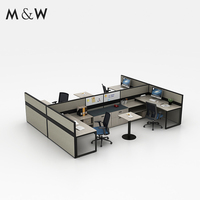 Bureau en bois M & W Ensemble de plusieurs meubles à usage général Poste de travail de bureau