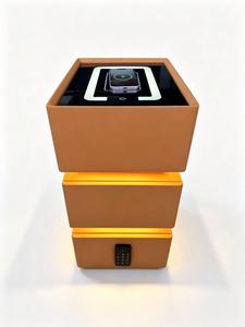 Mesita de Noche Moderna con Carga Inalámbrica, Iluminación RGB y Altavoz Bluetooth, Gabinete de Madera con 3 Cajones para Dormitorio - Product Image 3