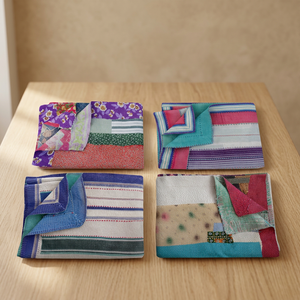 Vente en gros de courtepointes Kantha Sari Kantha lourds vintage - Product Image 2