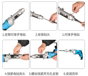 <span class=keywords><strong>HOJI</strong></span>-Perceuse électrique à trous carrés, machine à mortaiser en alliage d'aluminium pour le travail du bois, tenon avec garantie de 3 ans - Product Image 6